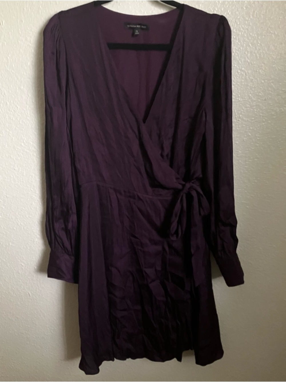 Banana Republic Plum Blouse with Black Trim